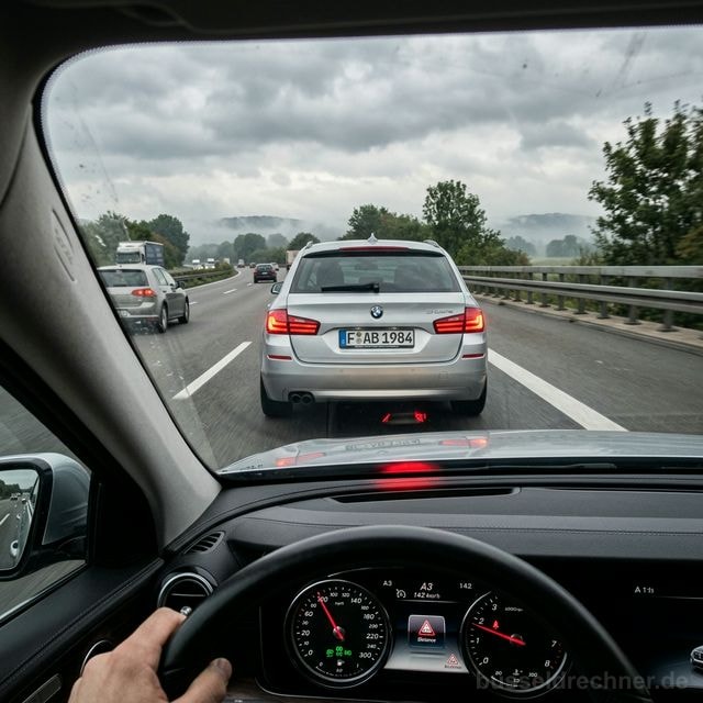 Drängeln auf der Autobahn — gefährlich dichtes Auffahren als Nötigung