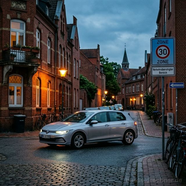 Blitzer Geschwindigkeitsmessung auf einer Straße