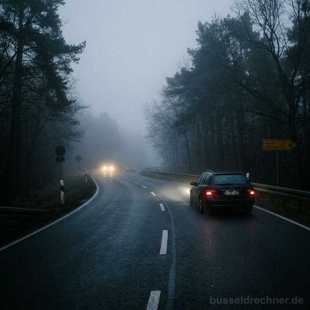 Einfahrt in einen beleuchteten Autobahntunnel in Deutschland